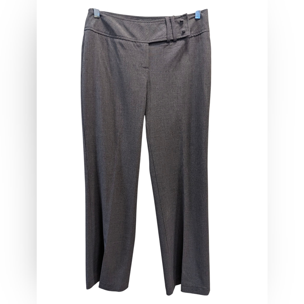 Worthington Stretch Textured Rich Gray Women's Trousers Size 8